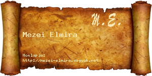 Mezei Elmira névjegykártya